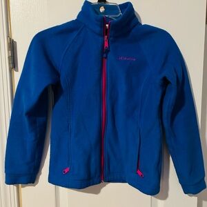 Columbia girls fleece zip up jacket- medium (10/12)